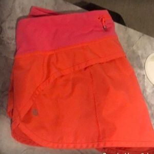 Lululemon run speed shorts size 6.